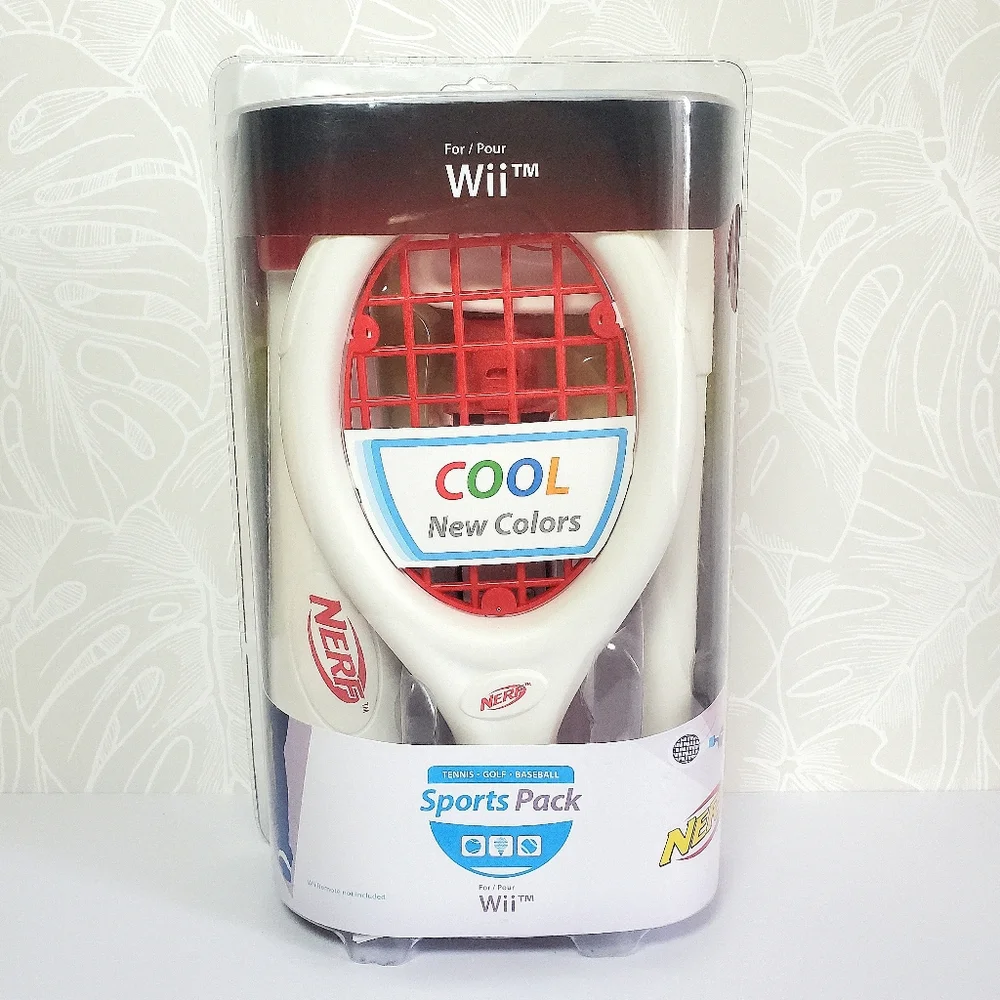 Nintendo Wii Sports Pack Red Tennis Baseball & Golf NERF New Sealed